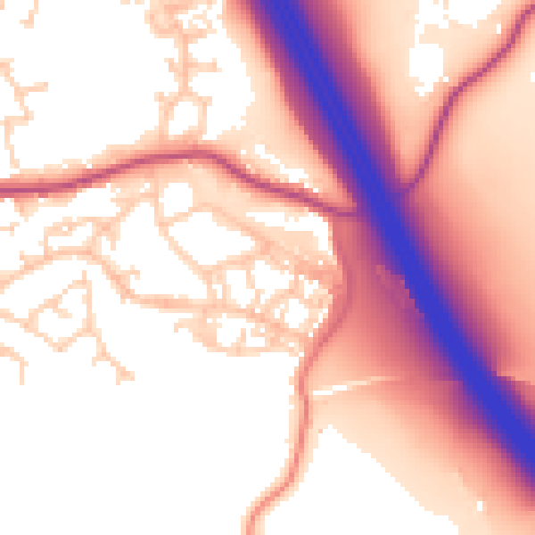 Daytime road noise heatmap for S75 3PR