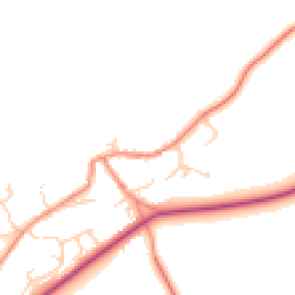 Daytime road noise heatmap for S75 4HT