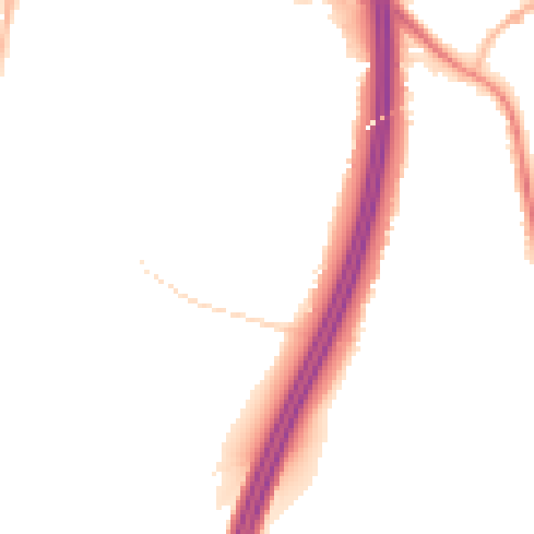 Night-time road noise heatmap for S75 5EX