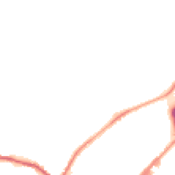 Night-time road noise heatmap for S9 1EB