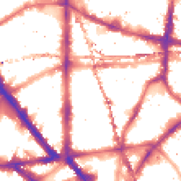Night-time road noise heatmap for SE1 0BH