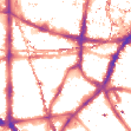 Night-time road noise heatmap for SE1 0EP