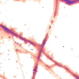 Night-time road noise heatmap for SE1 2QR