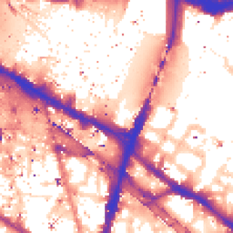 Daytime road noise heatmap for SE1 2QX