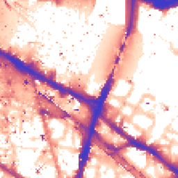 Daytime road noise heatmap for SE1 2SE
