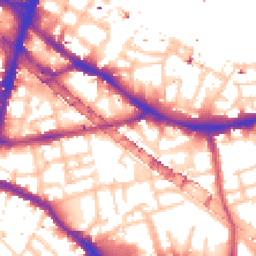 Daytime road noise heatmap for SE1 2SH