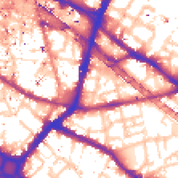 Daytime road noise heatmap for SE1 3DQ