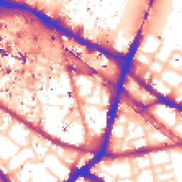 Daytime road noise heatmap for SE1 3JY