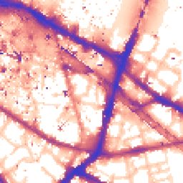 Daytime road noise heatmap for SE1 3LB