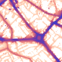 Daytime road noise heatmap for SE1 4EJ