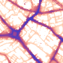 Daytime road noise heatmap for SE1 4HN