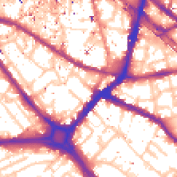 Daytime road noise heatmap for SE1 4QR