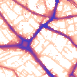 Daytime road noise heatmap for SE1 4SY