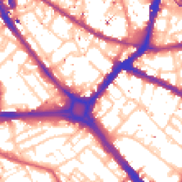 Daytime road noise heatmap for SE1 4TU
