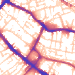 Daytime road noise heatmap for SE1 5SJ