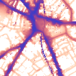 Daytime road noise heatmap for SE1 6SL