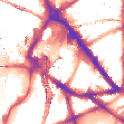 Night-time road noise heatmap for SE1 7AD