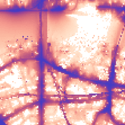 Daytime road noise heatmap for SE1 9JJ