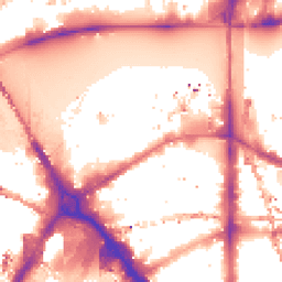 Night-time road noise heatmap for SE1 9NL