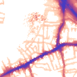 Daytime road noise heatmap for SE10 0AA