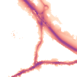Night-time road noise heatmap for SE10 0AR