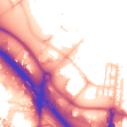 Daytime road noise heatmap for SE10 0BL