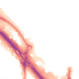 Night-time road noise heatmap for SE10 0BL