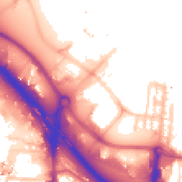 Daytime road noise heatmap for SE10 0BP