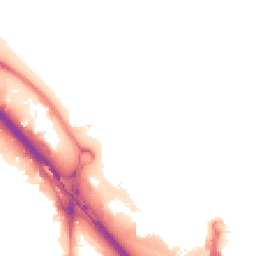 Night-time road noise heatmap for SE10 0BS