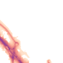 Night-time road noise heatmap for SE10 0BY