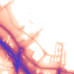 Daytime road noise heatmap for SE10 0BZ