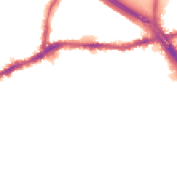 Night-time road noise heatmap for SE10 0DB