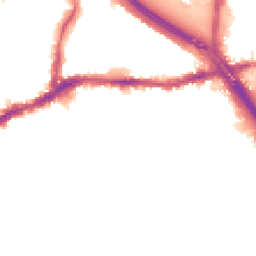 Night-time road noise heatmap for SE10 0DJ