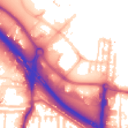 Daytime road noise heatmap for SE10 0DR