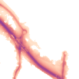 Night-time road noise heatmap for SE10 0DR