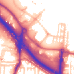 Daytime road noise heatmap for SE10 0DS