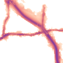 Night-time road noise heatmap for SE10 0RP