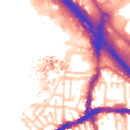 Daytime road noise heatmap for SE10 0TN