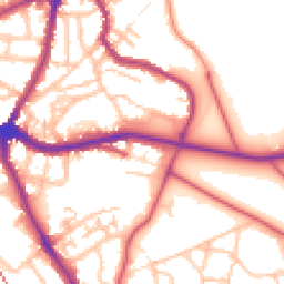 Daytime road noise heatmap for SE10 8AZ