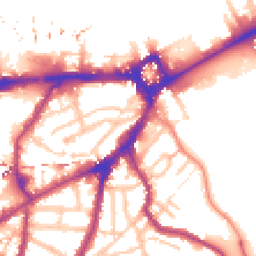 Daytime road noise heatmap for SE10 8BH