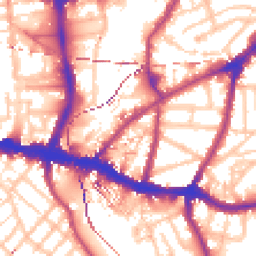 Daytime road noise heatmap for SE10 8BQ