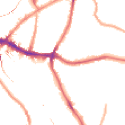 Night-time road noise heatmap for SE10 8EL