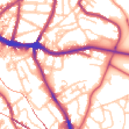 Daytime road noise heatmap for SE10 8GH