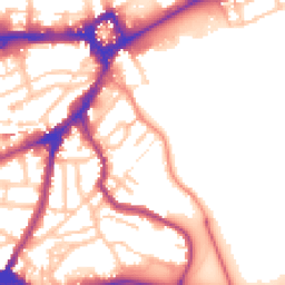 Daytime road noise heatmap for SE10 8HB