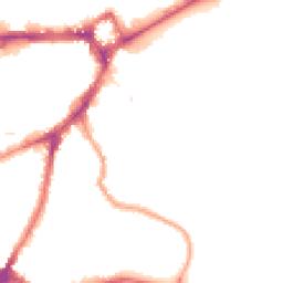 Night-time road noise heatmap for SE10 8HB
