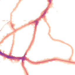 Night-time road noise heatmap for SE10 8NR