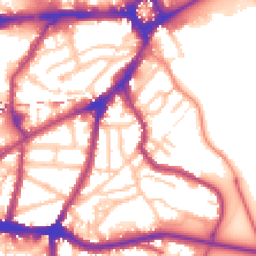 Daytime road noise heatmap for SE10 8SG
