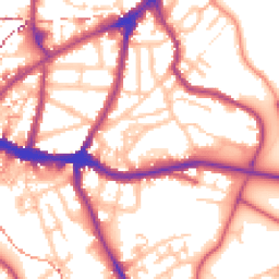 Daytime road noise heatmap for SE10 8SY