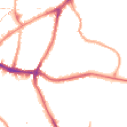 Night-time road noise heatmap for SE10 8SY