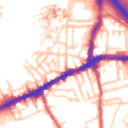 Daytime road noise heatmap for SE10 9AJ
